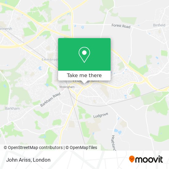 John Ariss map
