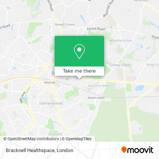 Bracknell Healthspace map