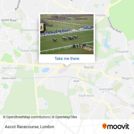 Ascot Racecourse map