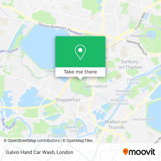 Galvin Hand Car Wash map