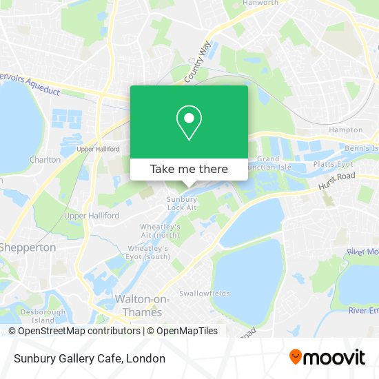 Sunbury Gallery Cafe map
