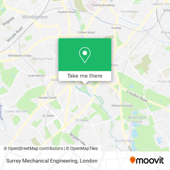 Surrey Mechanical Engineering map