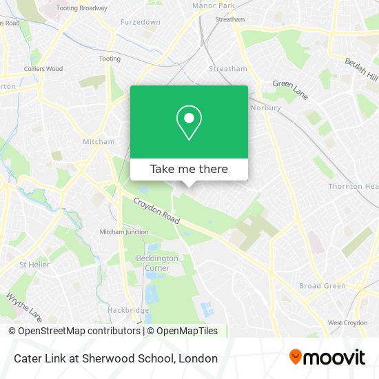Cater Link at Sherwood School map