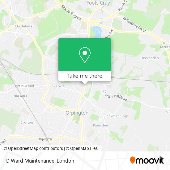 D Ward Maintenance map