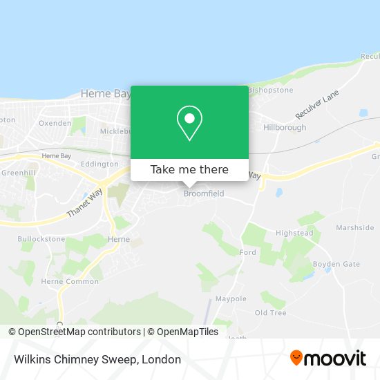 Wilkins Chimney Sweep map