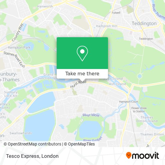 Tesco Express map