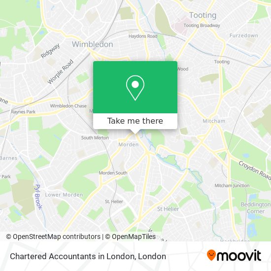 Chartered Accountants in London map