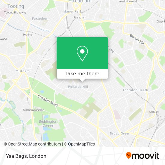 Yaa Bags map