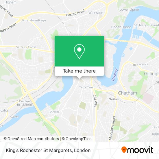 King's Rochester St Margarets map