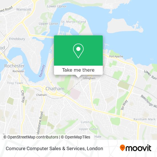 Comcure Computer Sales & Services map