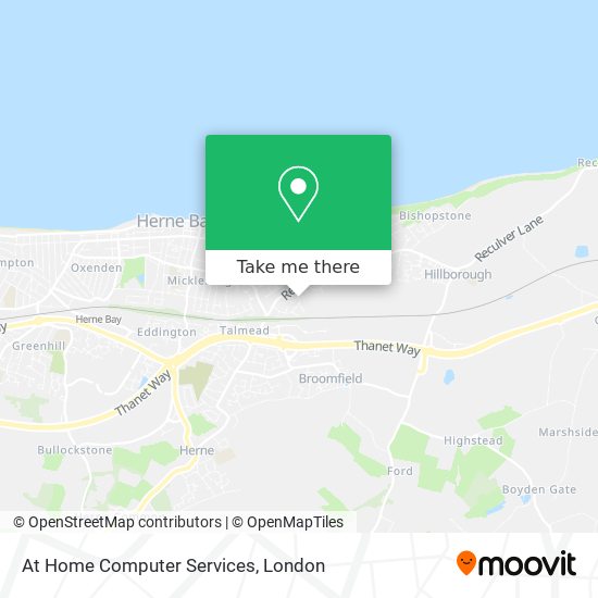 At Home Computer Services map