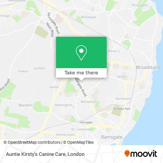 Auntie Kirsty's Canine Care map