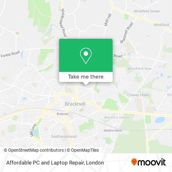 Affordable PC and Laptop Repair map