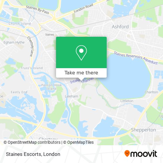 Staines Escorts map