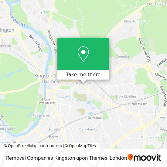 How to get to Removal Companies Kingston upon Thames in Norbiton by bus