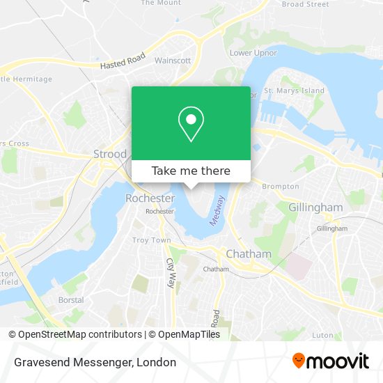Gravesend Messenger map