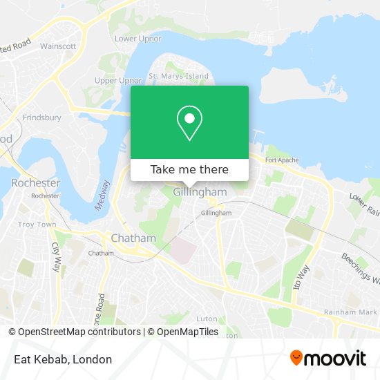 Eat Kebab map