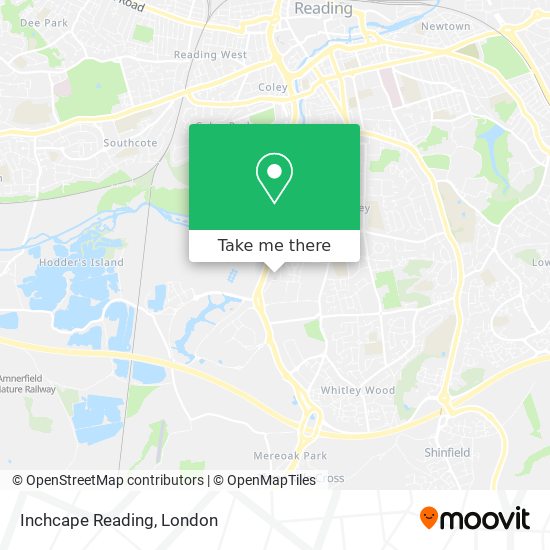 Inchcape Reading map