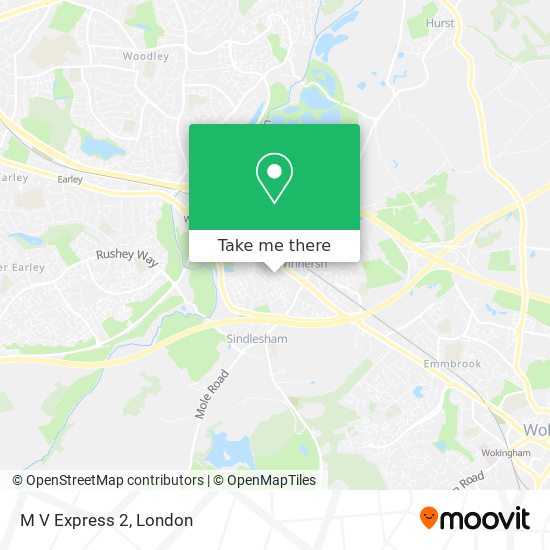 M V Express 2 map