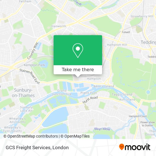 GCS Freight Services map