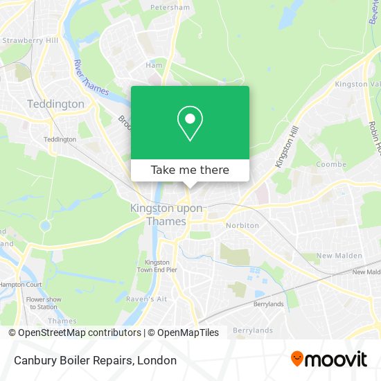 Canbury Boiler Repairs map