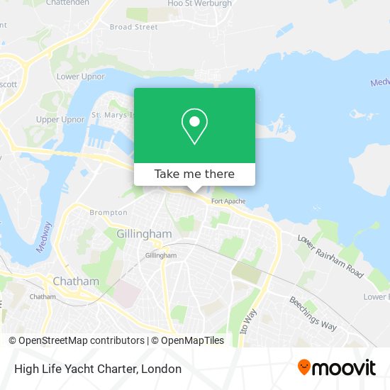High Life Yacht Charter map