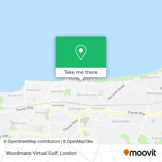 Woodmans Virtual Golf map