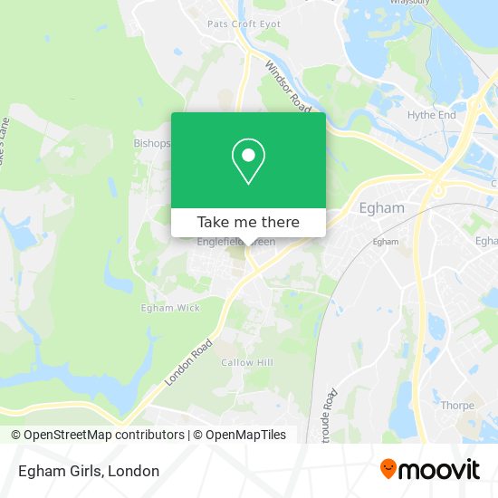 Egham Girls map