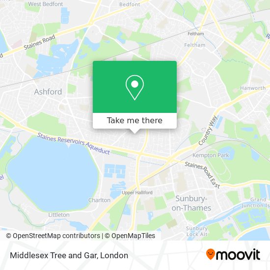 Middlesex Tree and Gar map