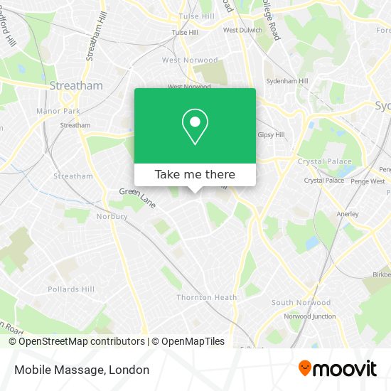 Mobile Massage map