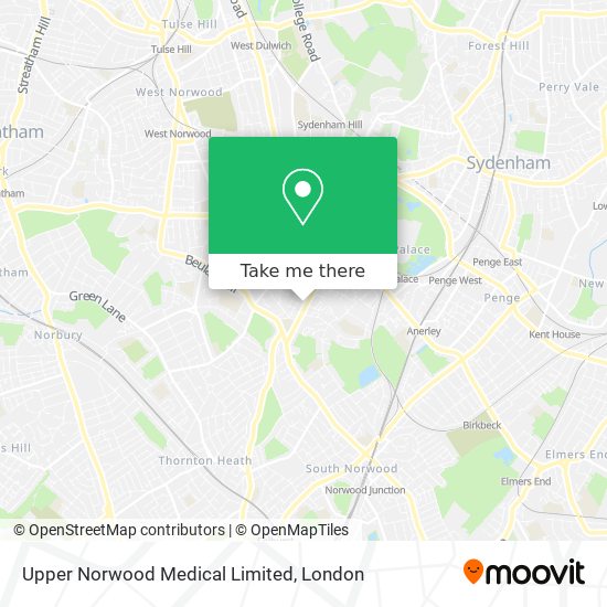 Upper Norwood Medical Limited map