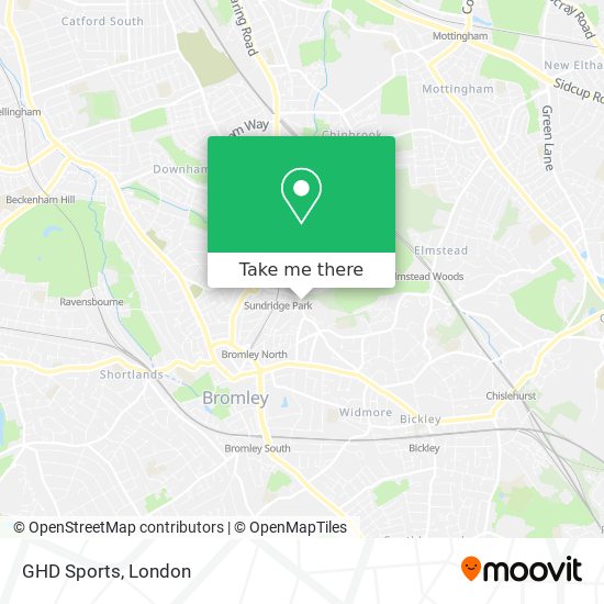GHD Sports map