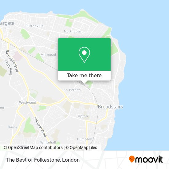 The Best of Folkestone map