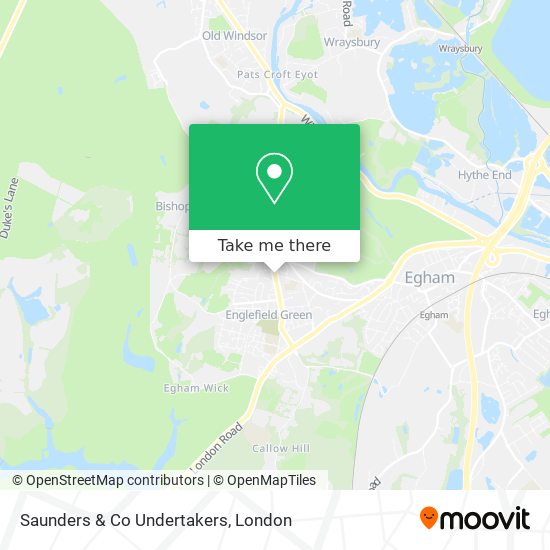 Saunders & Co Undertakers map