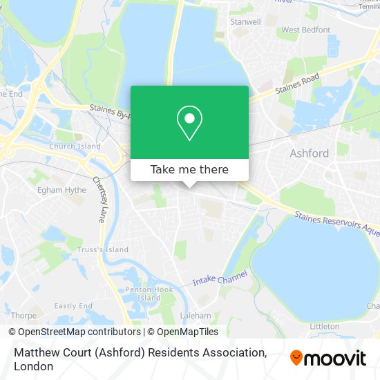 Matthew Court (Ashford) Residents Association map
