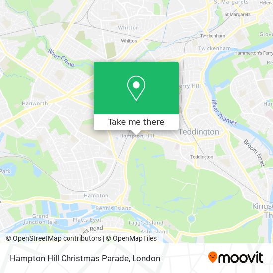 Hampton Hill Christmas Parade map