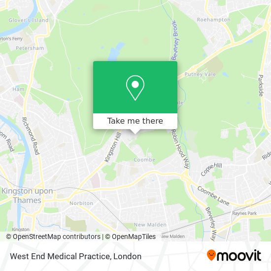 West End Medical Practice map