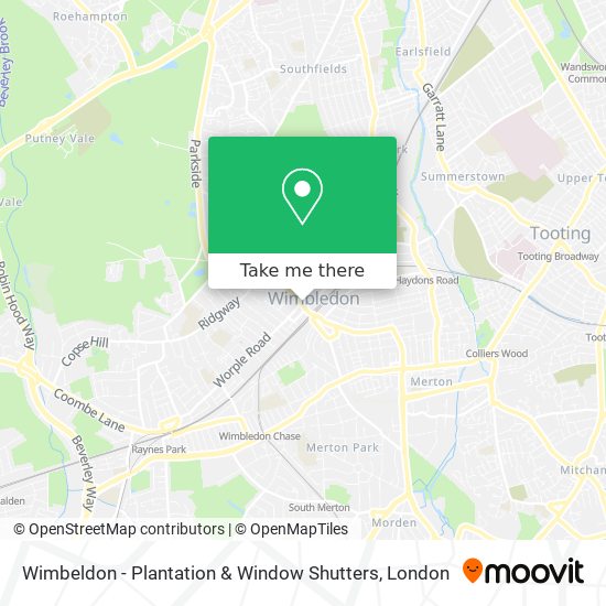 Wimbeldon - Plantation & Window Shutters map
