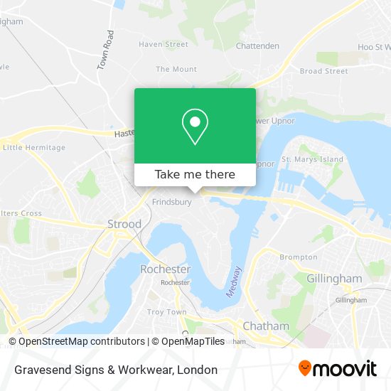 Gravesend Signs & Workwear map