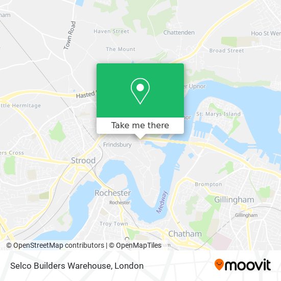 Selco Builders Warehouse map