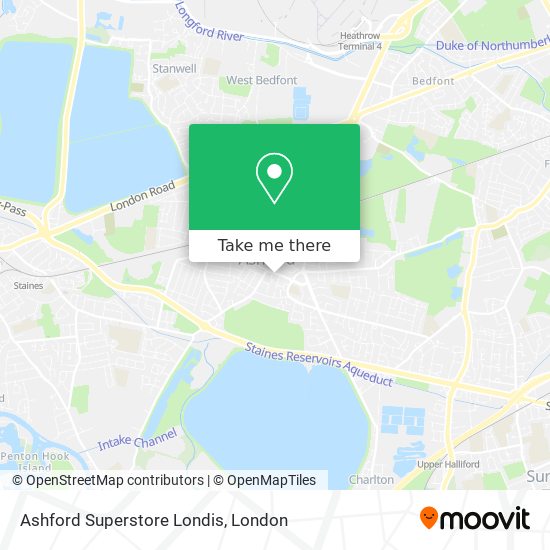 Ashford Superstore Londis map