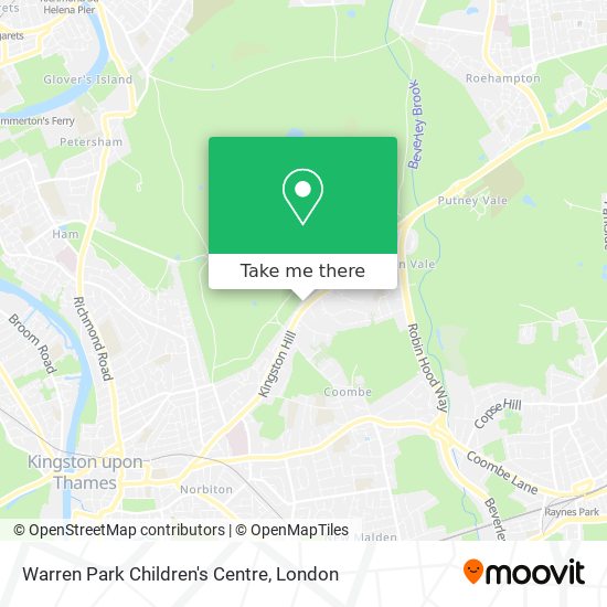 Warren Park Children's Centre map