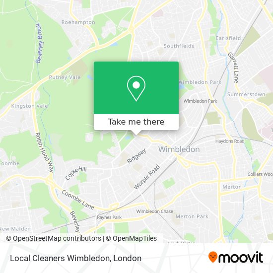 Local Cleaners Wimbledon map