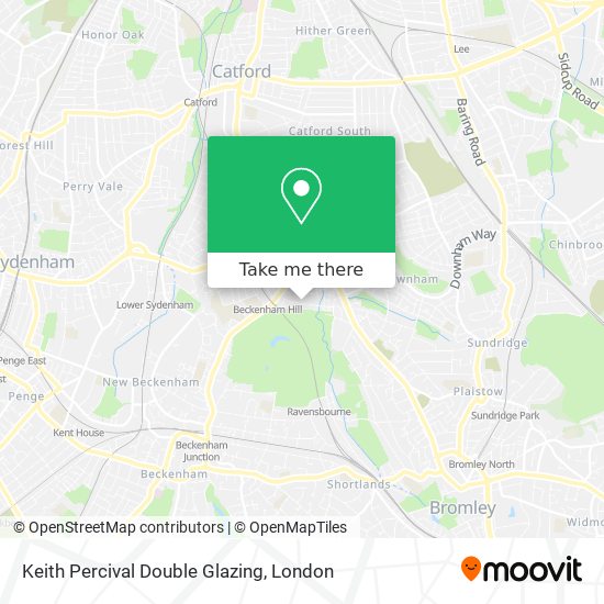 Keith Percival Double Glazing map