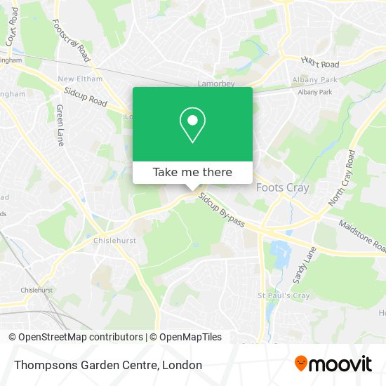 Thompsons Garden Centre map