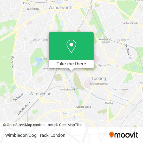 Wimbledon Dog Track map