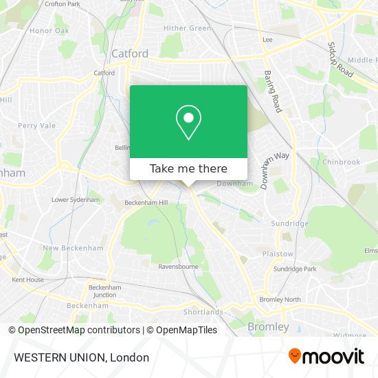 WESTERN UNION map