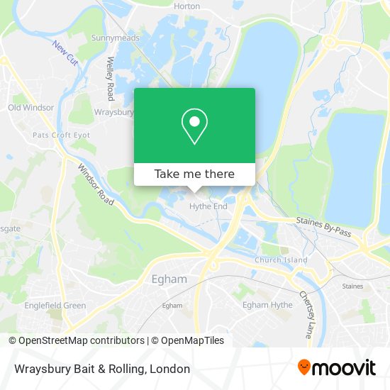 Wraysbury Bait & Rolling map