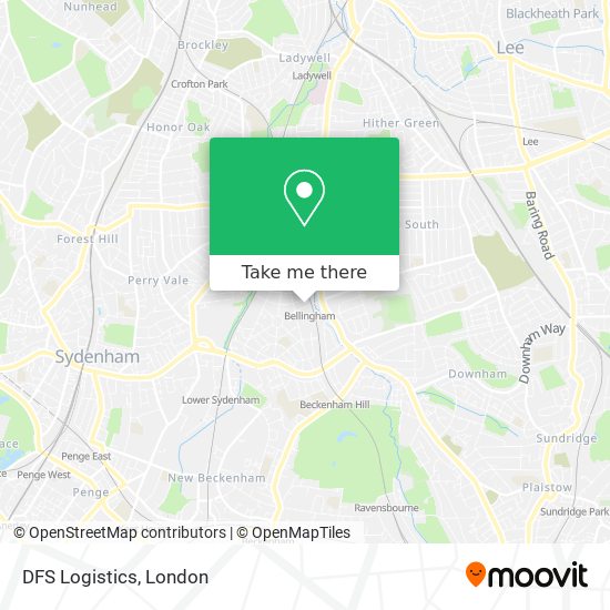 DFS Logistics map
