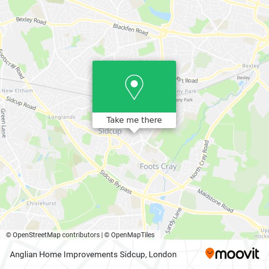 Anglian Home Improvements Sidcup map